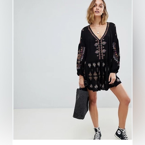 Free People Arianna Tunic in Black Size M - Picture 3 of 11